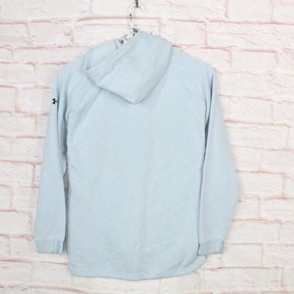 Under Armour Blue Polyester Blend Pullover Hooded Sweatshirt Size XXL - Picture 4 of 8